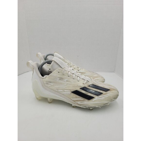 Adidas Adizero Men’s Size 9 42 1/3 Football Cleats White Black GX4049 main image 4